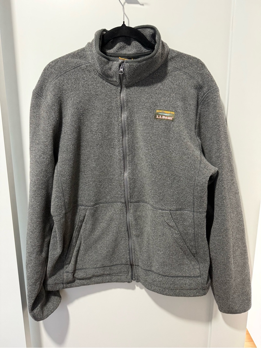 L.L. Bean Men’s Gray Full-Zip Fleece Jacket